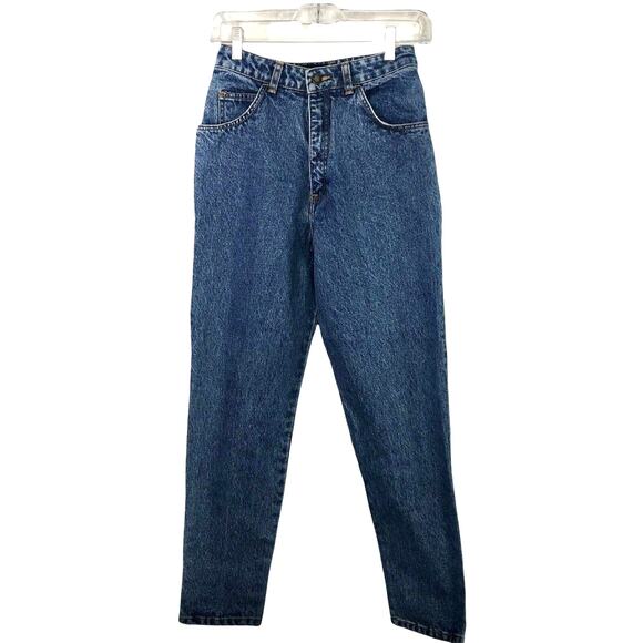 Gap straight leg ankle length jeans size 7/8 high rise blue 100% cotton - Picture 1 of 5